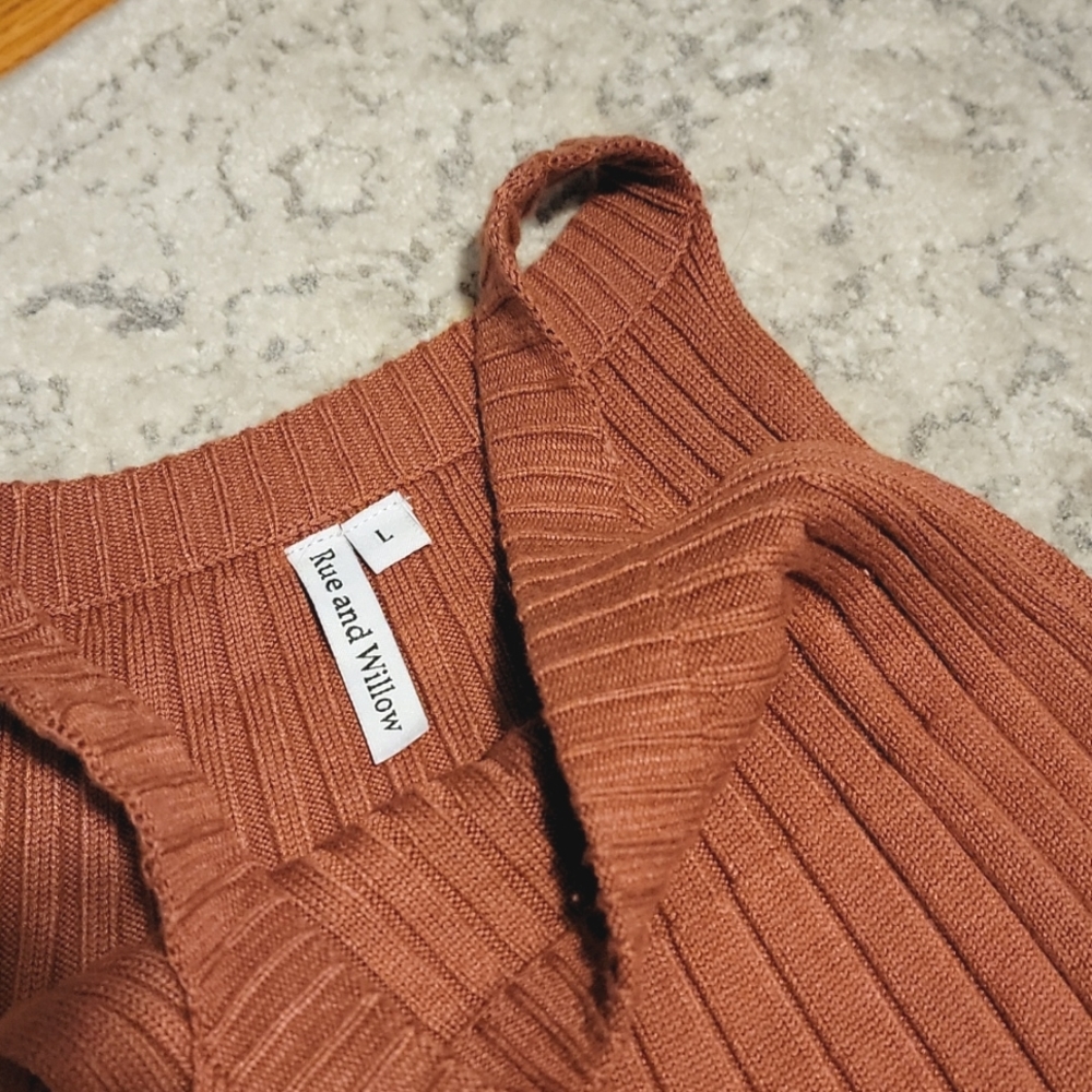 Anthropologie Rue and Willow Ribbed Knit Sweater Tank
